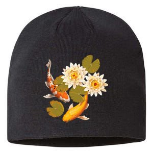 Japanese Koi Fish Japan Butterfly Carp Nishikigoi Fish Pond Sustainable Beanie