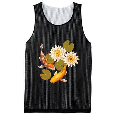 Japanese Koi Fish Japan Butterfly Carp Nishikigoi Fish Pond Mesh Reversible Basketball Jersey Tank