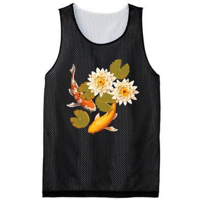 Japanese Koi Fish Japan Butterfly Carp Nishikigoi Fish Pond Mesh Reversible Basketball Jersey Tank