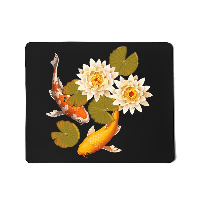 Japanese Koi Fish Japan Butterfly Carp Nishikigoi Fish Pond Mousepad