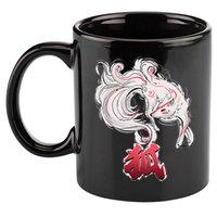 Japanese Kitsune Fox Brush Art 11oz C Handle Ceramic Mug