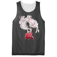 Japanese Kitsune Fox Brush Art Mesh Reversible Basketball Jersey Tank