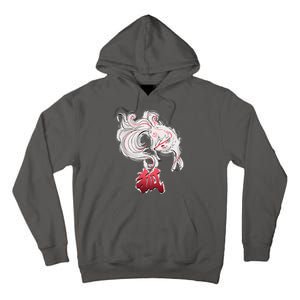 Japanese Kitsune Fox Brush Art Tall Hoodie