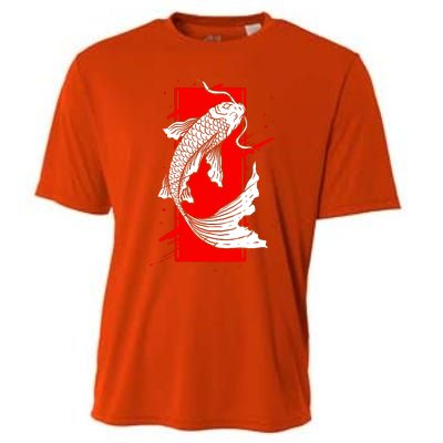 Japan Koi Fish Japanese Tattoo Cooling Performance Crew T-Shirt