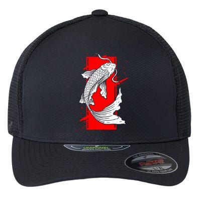 Japan Koi Fish Japanese Tattoo Flexfit Unipanel Trucker Cap