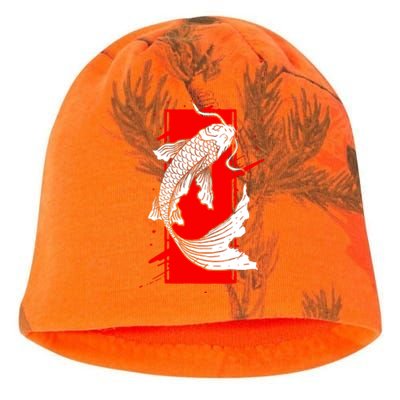 Japan Koi Fish Japanese Tattoo Kati - Camo Knit Beanie