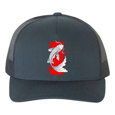 Japan Koi Fish Japanese Tattoo Yupoong Adult 5-Panel Trucker Hat