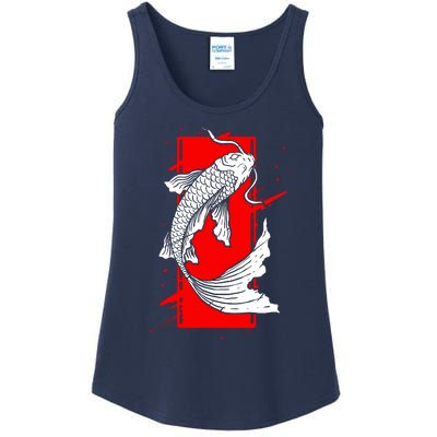 Japan Koi Fish Japanese Tattoo Ladies Essential Tank