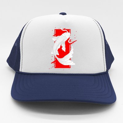 Japan Koi Fish Japanese Tattoo Trucker Hat