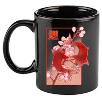 Japanese Koi Fish And Cherry Blossoms 11oz C Handle Ceramic Mug