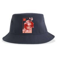 Japanese Koi Fish And Cherry Blossoms Sustainable Bucket Hat