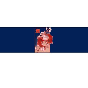 Japanese Koi Fish And Cherry Blossoms Bumper Sticker