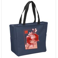 Japanese Koi Fish And Cherry Blossoms Zip Tote Bag