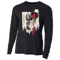 Japanese Kawaii Geisha Girl In Kimono Cooling Performance Long Sleeve Crew