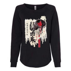 Japanese Kawaii Geisha Girl In Kimono Womens California Wash Sweatshirt