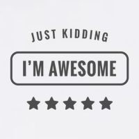 Just Kidding I'm Awesome Cooling Performance Crew T-Shirt