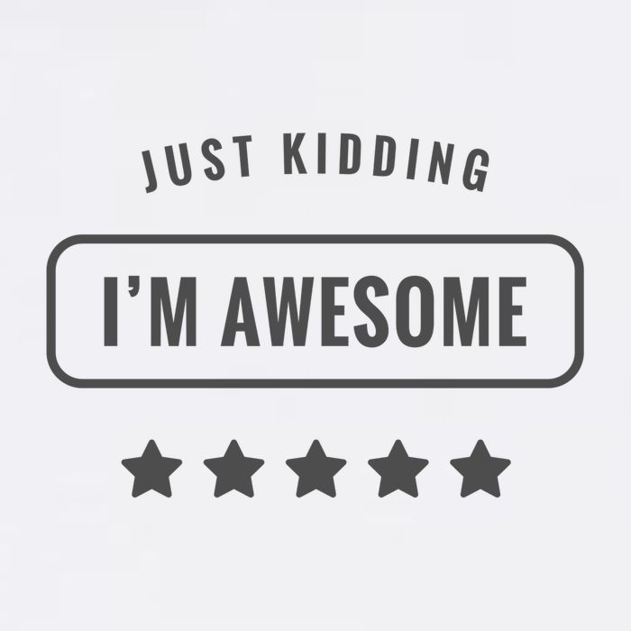 Just Kidding I'm Awesome Cooling Performance Crew T-Shirt