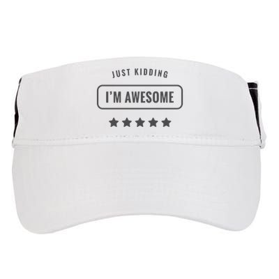 Just Kidding I'm Awesome Adult Drive Performance Visor
