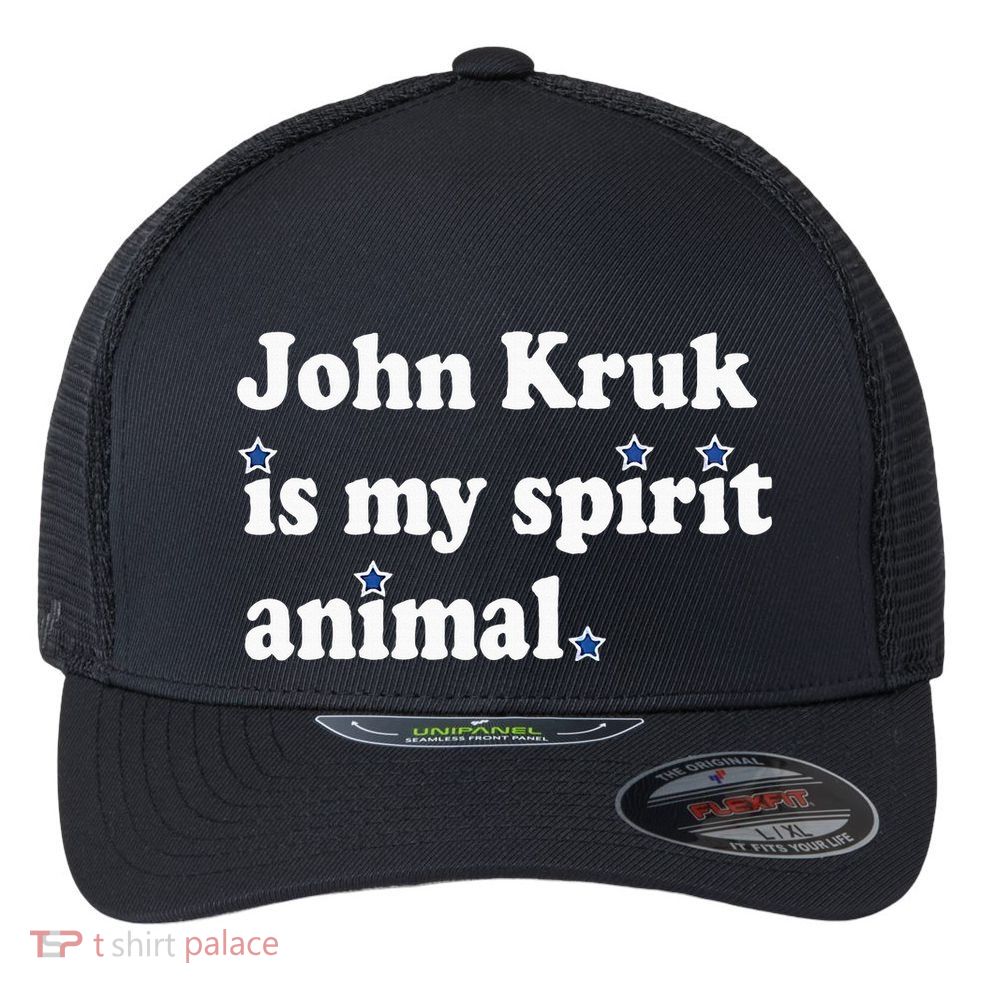 J.O.H.N K.R.U.K Is My Spirit Animal Flexfit Unipanel Trucker Cap