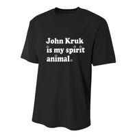 J.O.H.N K.R.U.K Is My Spirit Animal Youth Performance Sprint T-Shirt