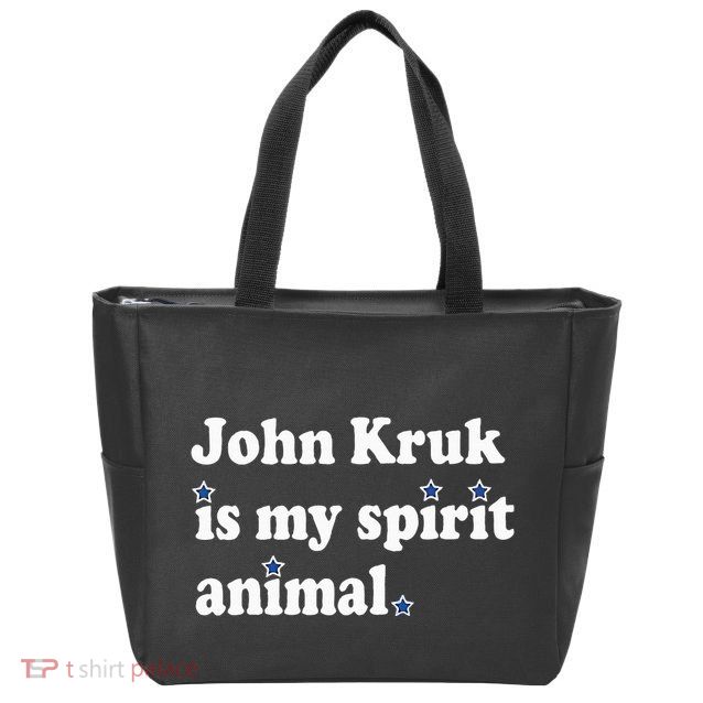 J.O.H.N K.R.U.K Is My Spirit Animal Zip Tote Bag