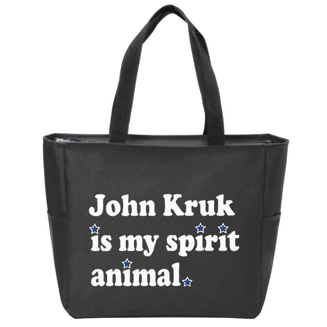 J.O.H.N K.R.U.K Is My Spirit Animal Zip Tote Bag