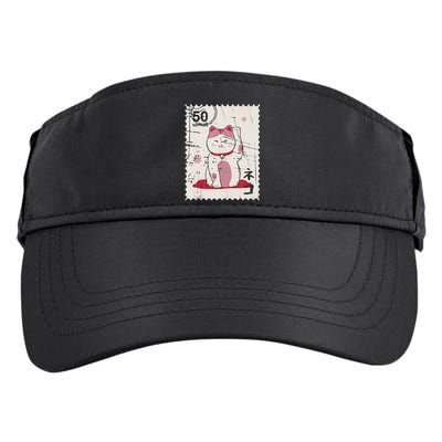 Japanese Kawaii Lucky Cat Stamp Art Adult Drive Performance Visor