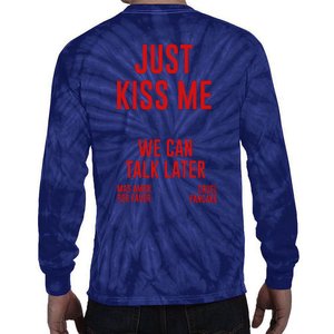 Just Kiss Me Tie-Dye Long Sleeve Shirt