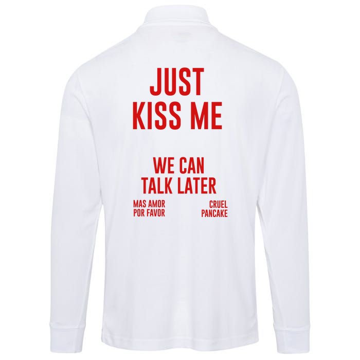 Just Kiss Me Performance Long Sleeve Polo