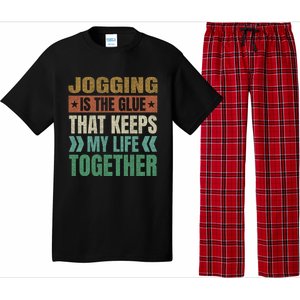 Jogging Keeps My Life Together Funny Running Humor Runner Gift Pajama Set