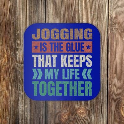 Jogging Keeps My Life Together Funny Running Humor Runner Gift Coaster