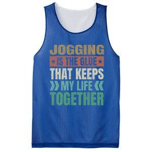 Jogging Keeps My Life Together Funny Running Humor Runner Gift Mesh Reversible Basketball Jersey Tank