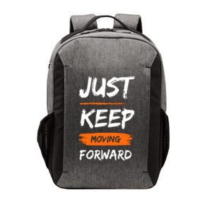 Just Keep Moving Forward Motivational Quote Vector Backpack