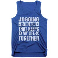 Jogging Keeps My Life Together Running Funny Runner Humor Great Gift Tank Top