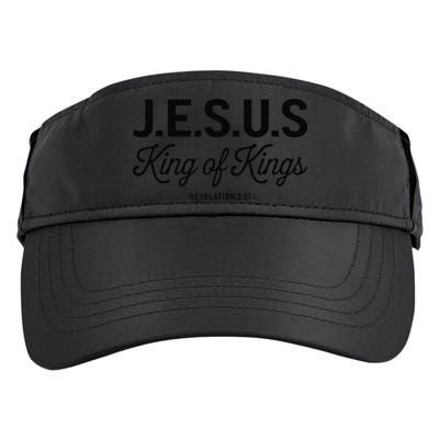 Jesus King Of Kings Revelation 3 21 Adult Drive Performance Visor