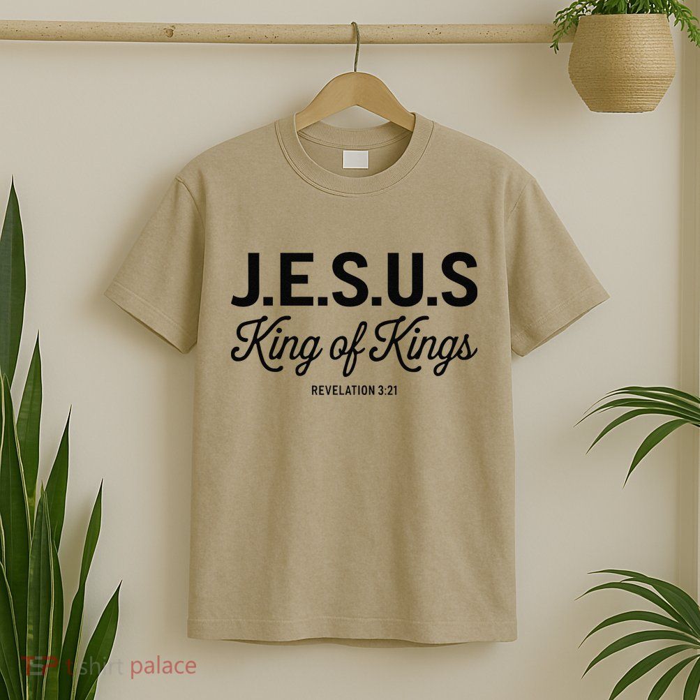 Jesus King Of Kings Revelation 3 21 T-Shirt
