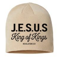 Jesus King Of Kings Revelation 3 21 Sustainable Beanie