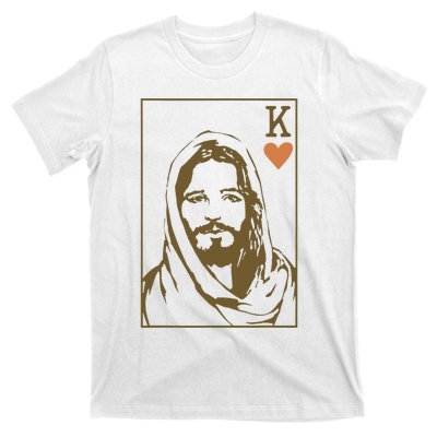 Jesus King Of Hearts Card Christian T-Shirt