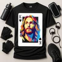 Jesus King Of Hearts Kings Of Kings Christian Playing Cards Christ Performance Shirt