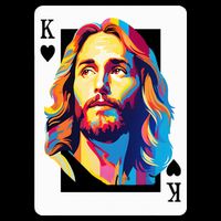 Jesus King Of Hearts Kings Of Kings Christian Playing Cards Christ Impact Tech Backpack