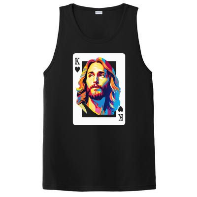 Jesus King Of Hearts Kings Of Kings Christian Playing Cards Christ PosiCharge Competitor Tank