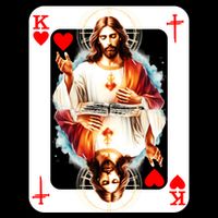 Jesus King Of Hearts Christian Sacred Heart Of Jesus Christ 3 Nails Cross Cooling Performance Crew T-Shirt