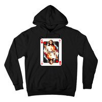 Jesus King Of Hearts Christian Sacred Heart Of Jesus Christ 3 Nails Cross Hoodie