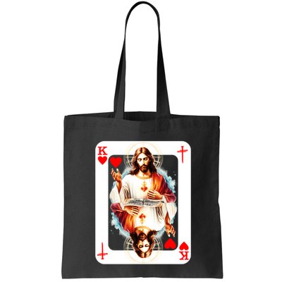 Jesus King Of Hearts Christian Sacred Heart Of Jesus Christ 3 Nails Cross Bag