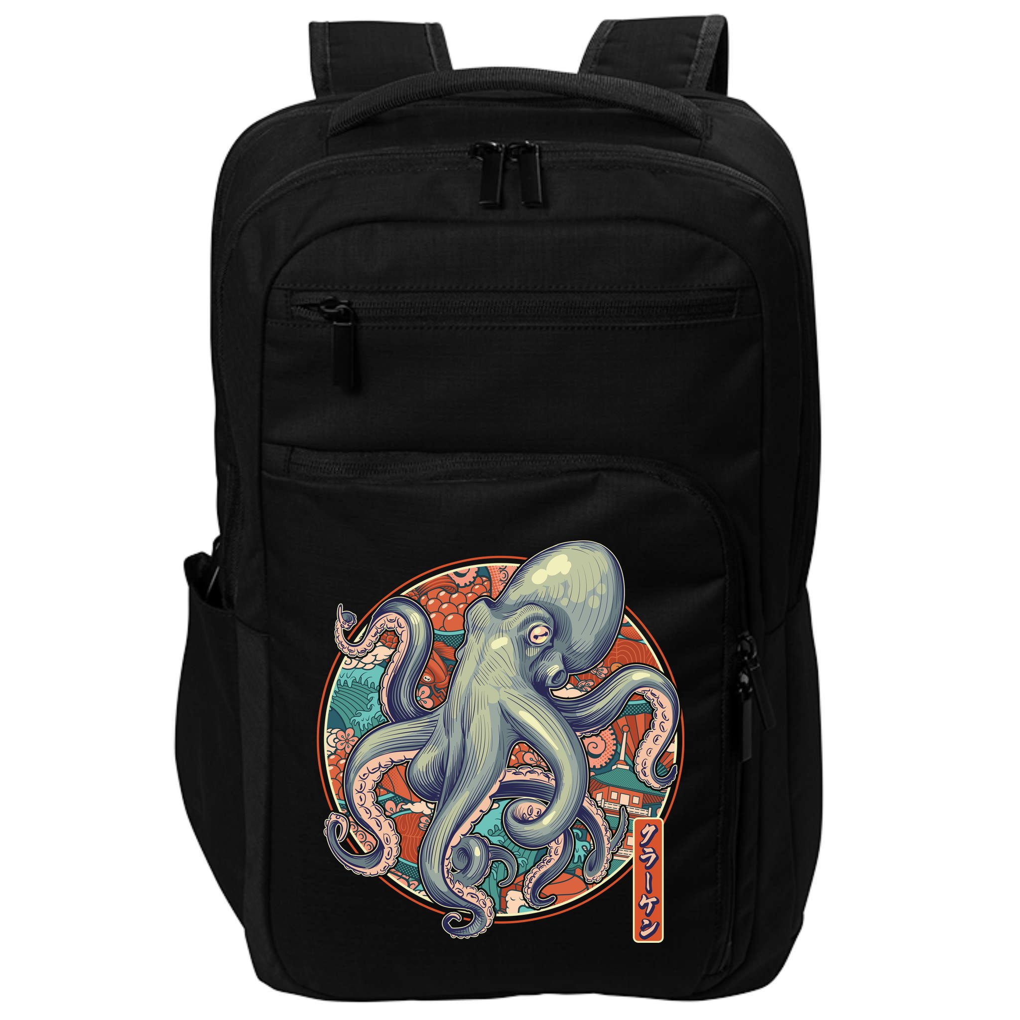 Japanese Kracken Octopus Monster Impact Tech Backpack