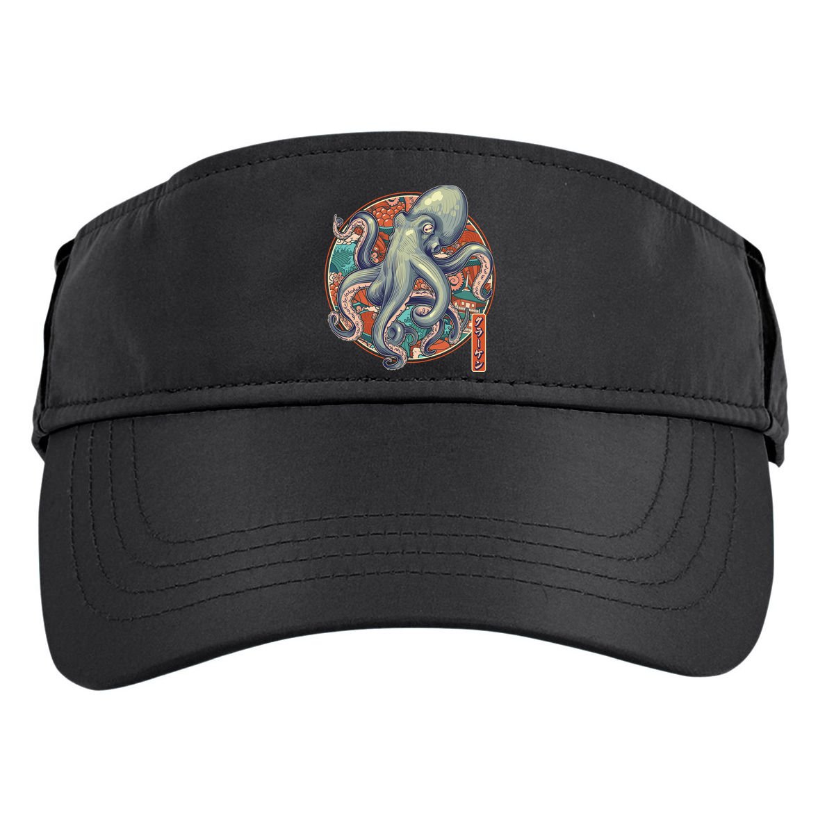 Japanese Kracken Octopus Monster Adult Drive Performance Visor