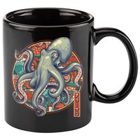Japanese Kracken Octopus Monster 11oz C Handle Ceramic Mug
