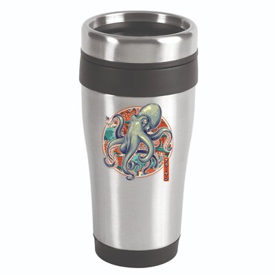 Japanese Kracken Octopus Monster 16oz Travel Tumbler