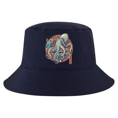 Japanese Kracken Octopus Monster Cool Comfort Performance Bucket Hat