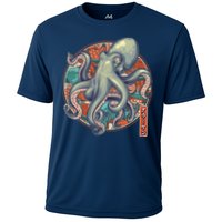 Japanese Kracken Octopus Monster Cooling Performance Crew T-Shirt
